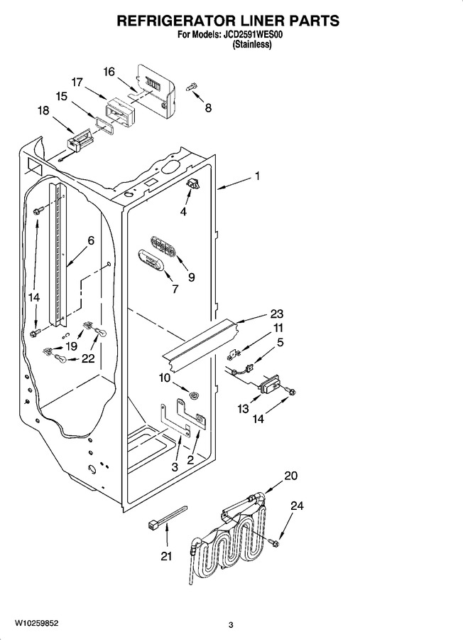Diagram for JCD2591WES00
