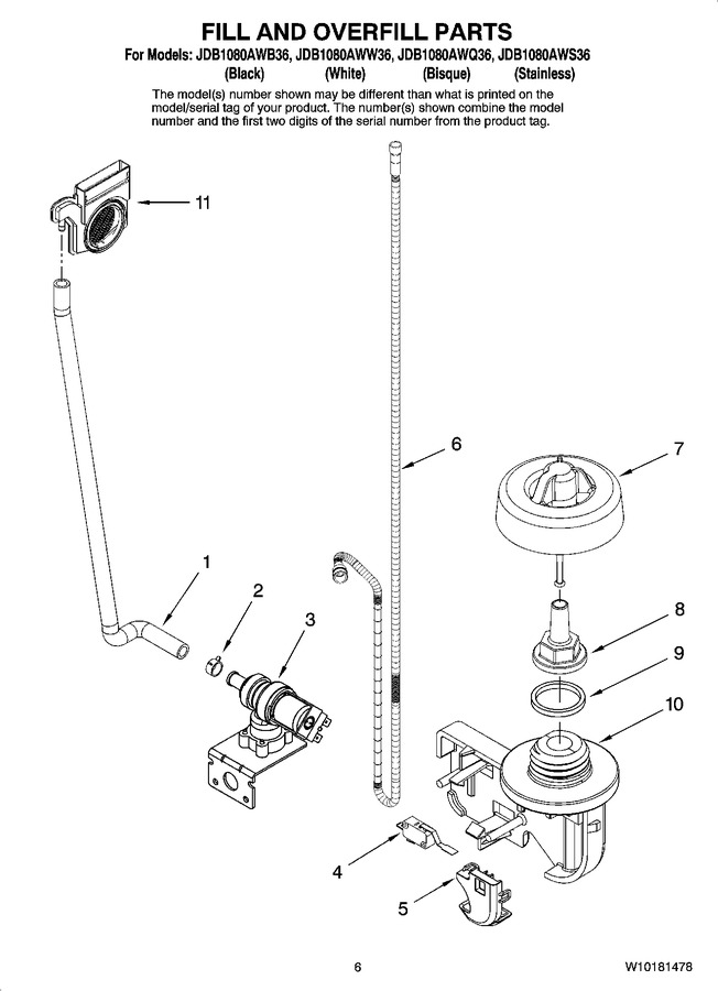 Diagram for JDB1080AWB36