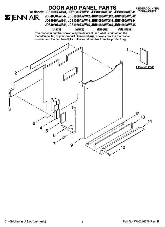 Diagram for JDB1080AWQ44