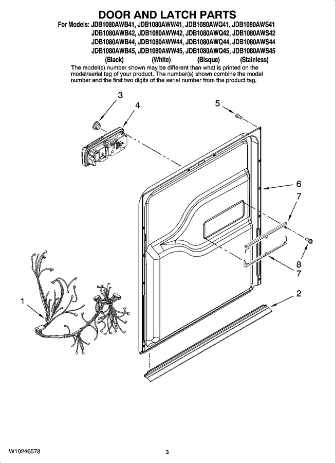 Diagram for JDB1080AWW42