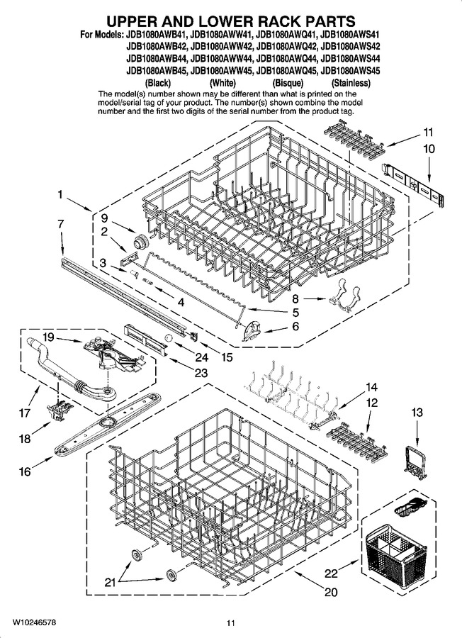 Diagram for JDB1080AWB44