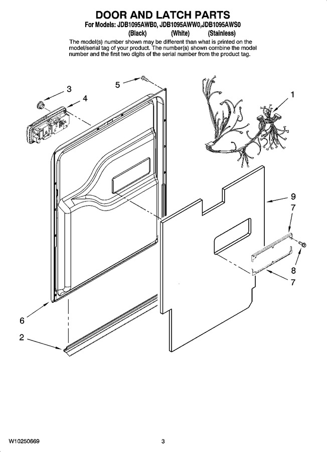 Diagram for JDB1095AWS0