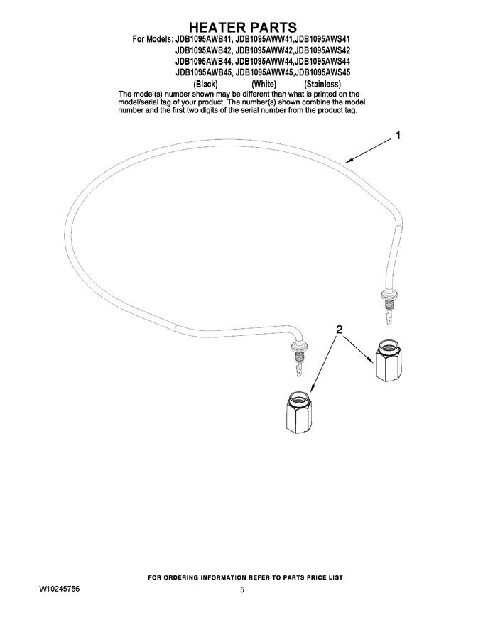 Diagram for JDB1095AWW44