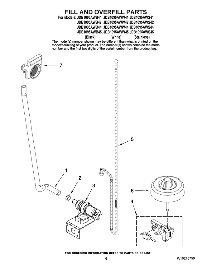 Diagram for JDB1095AWS45