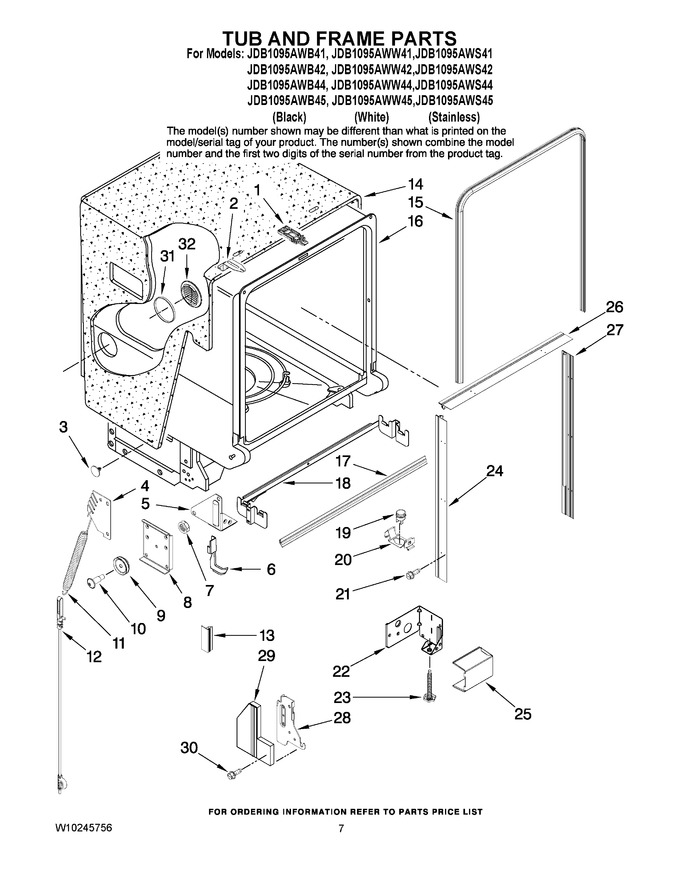 Diagram for JDB1095AWS41