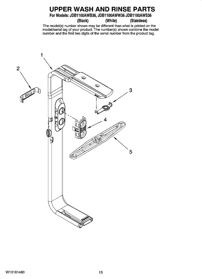 Diagram for JDB1100AWS36