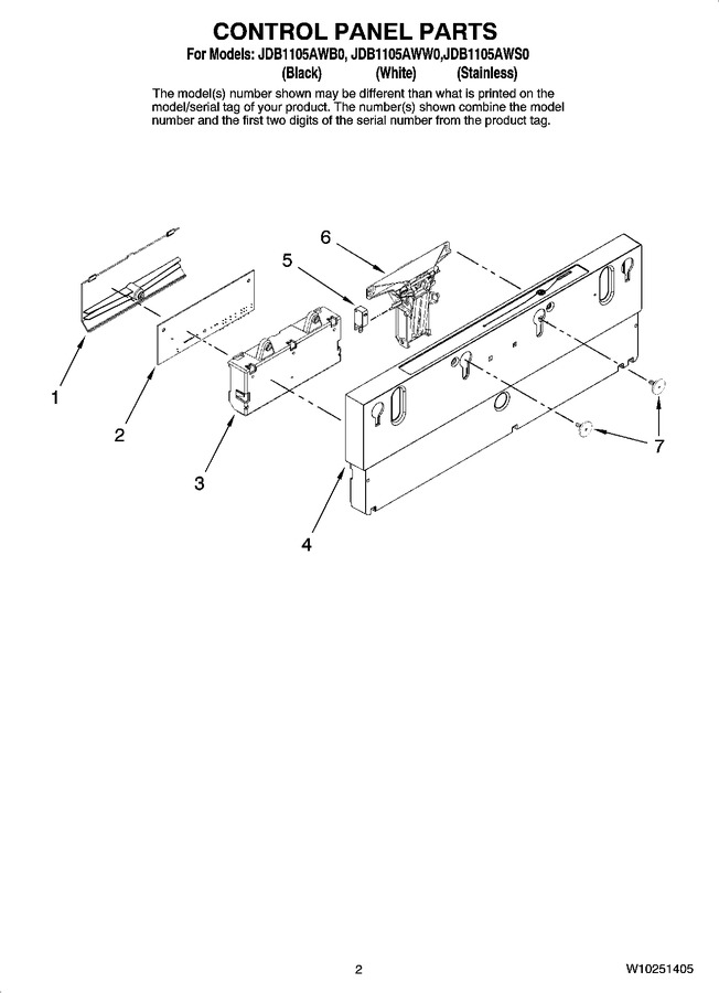 Diagram for JDB1105AWS0