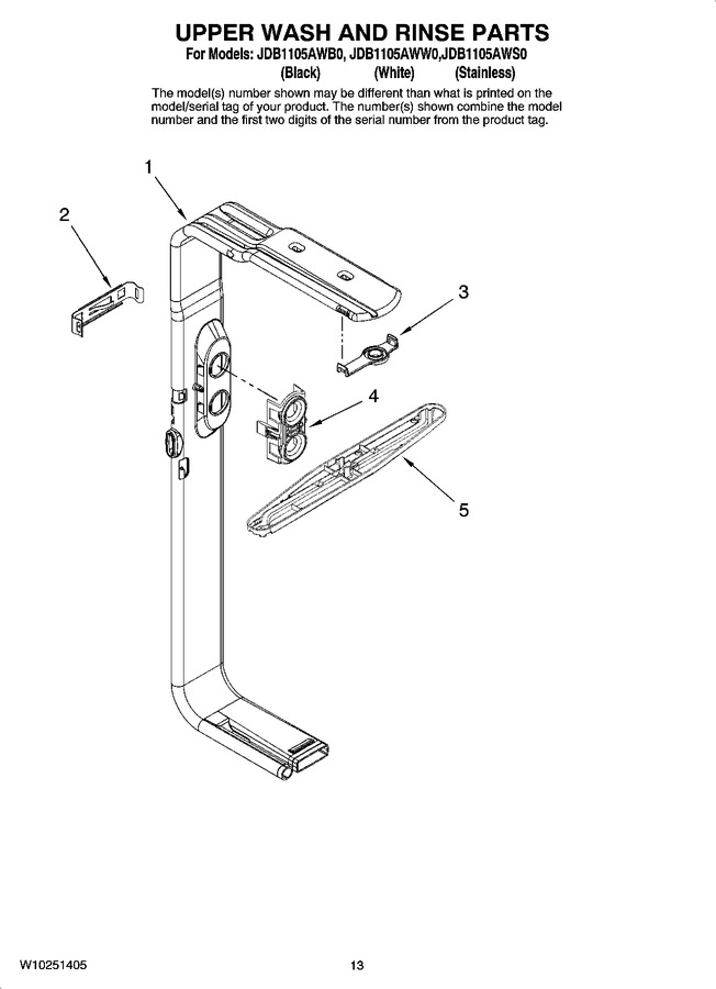 Diagram for JDB1105AWB0