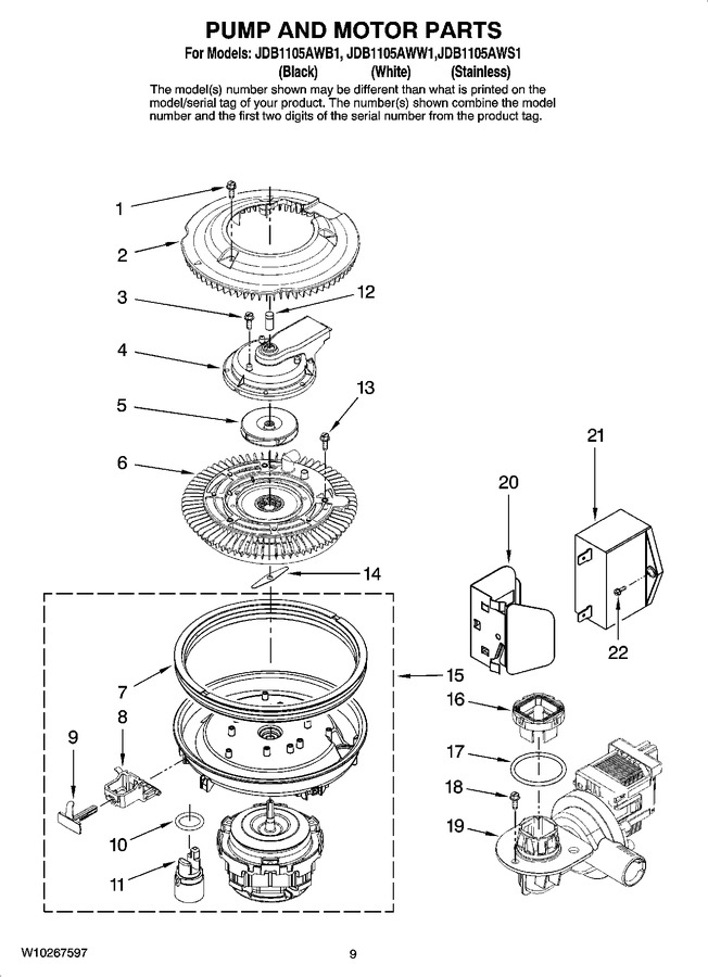 Diagram for JDB1105AWS1