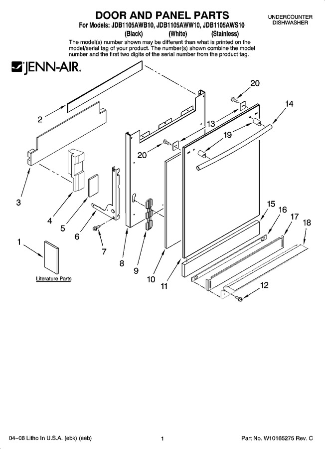 Diagram for JDB1105AWS10