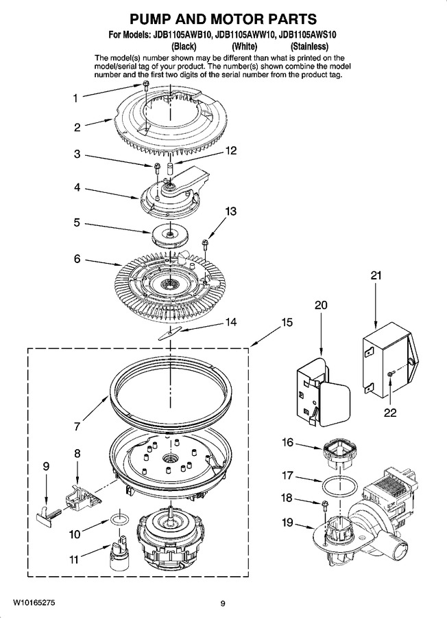 Diagram for JDB1105AWW10