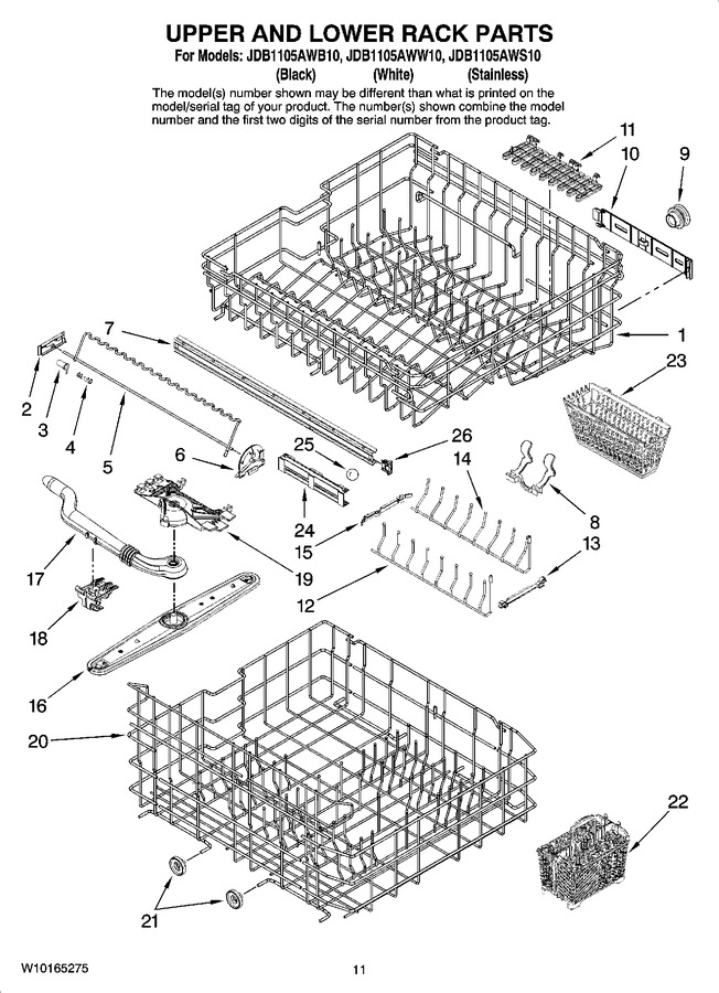 Diagram for JDB1105AWS10