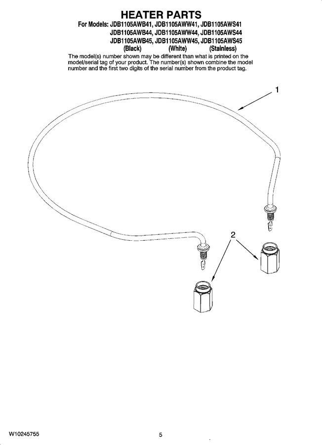 Diagram for JDB1105AWW41