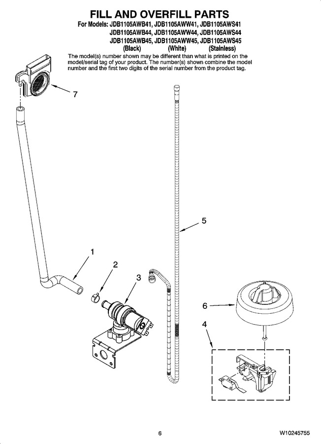 Diagram for JDB1105AWW41