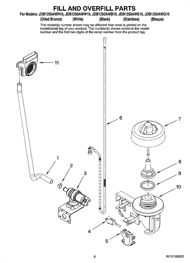 Diagram for JDB1250AWW10
