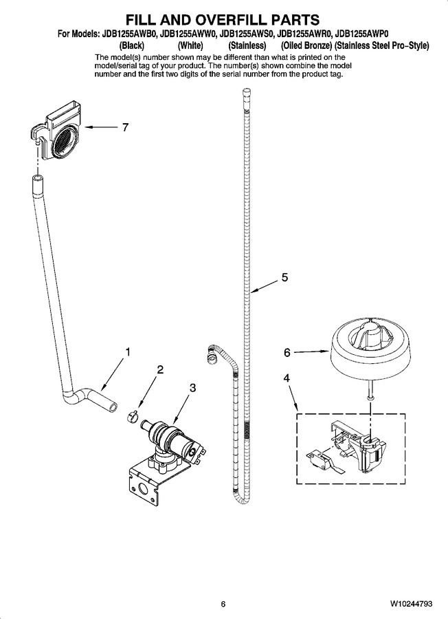 Diagram for JDB1255AWS0