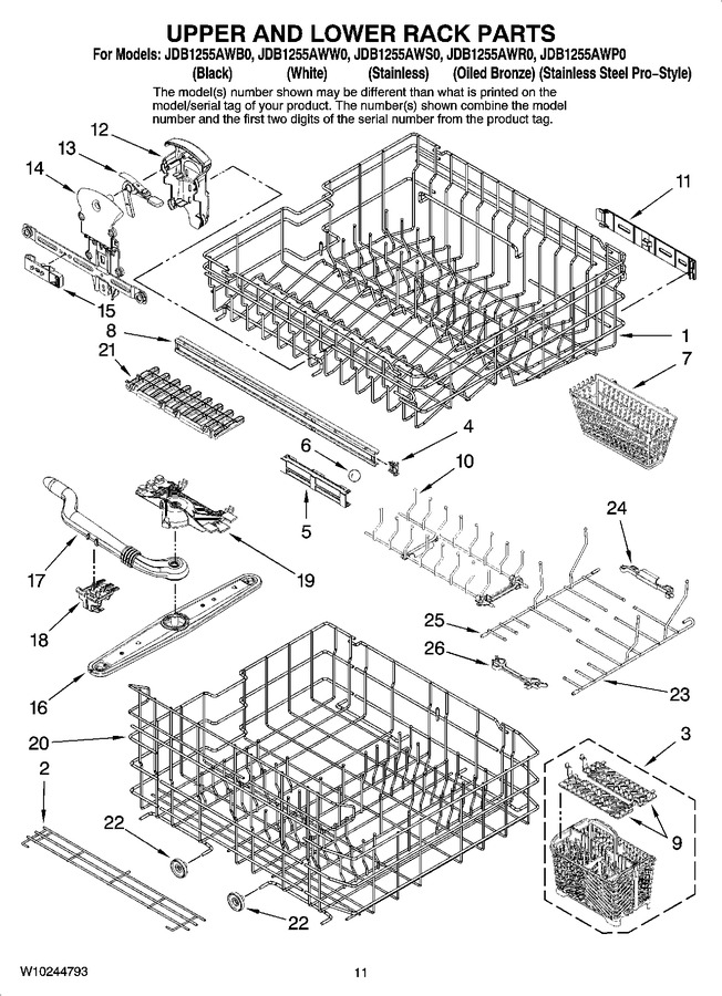 Diagram for JDB1255AWR0