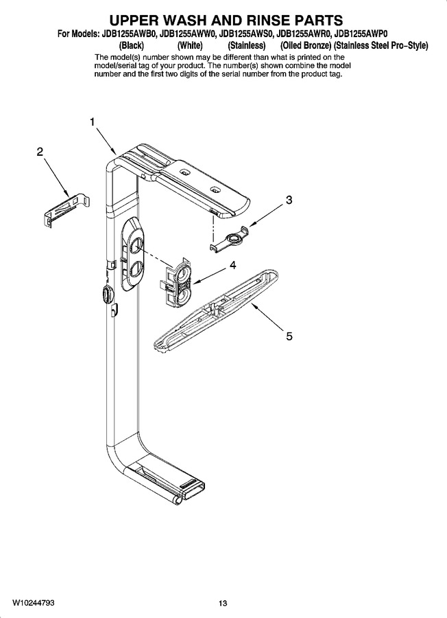 Diagram for JDB1255AWS0