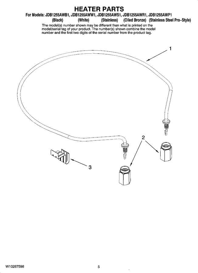 Diagram for JDB1255AWR1