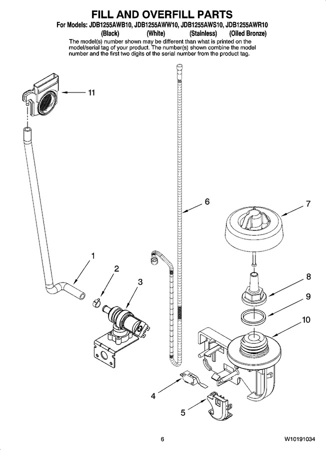 Diagram for JDB1255AWR10