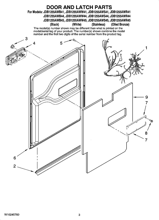 Diagram for JDB1255AWR45