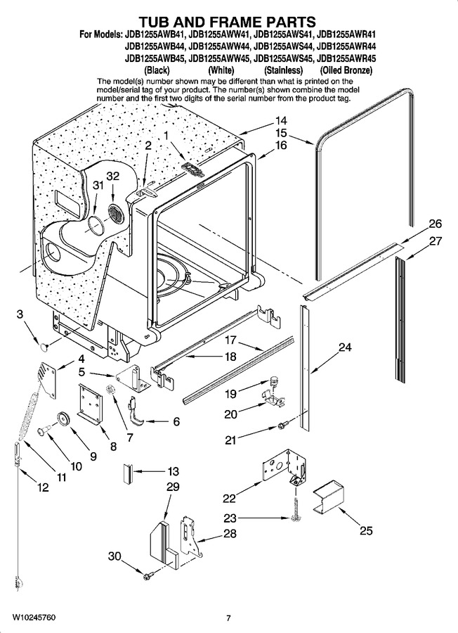 Diagram for JDB1255AWR41