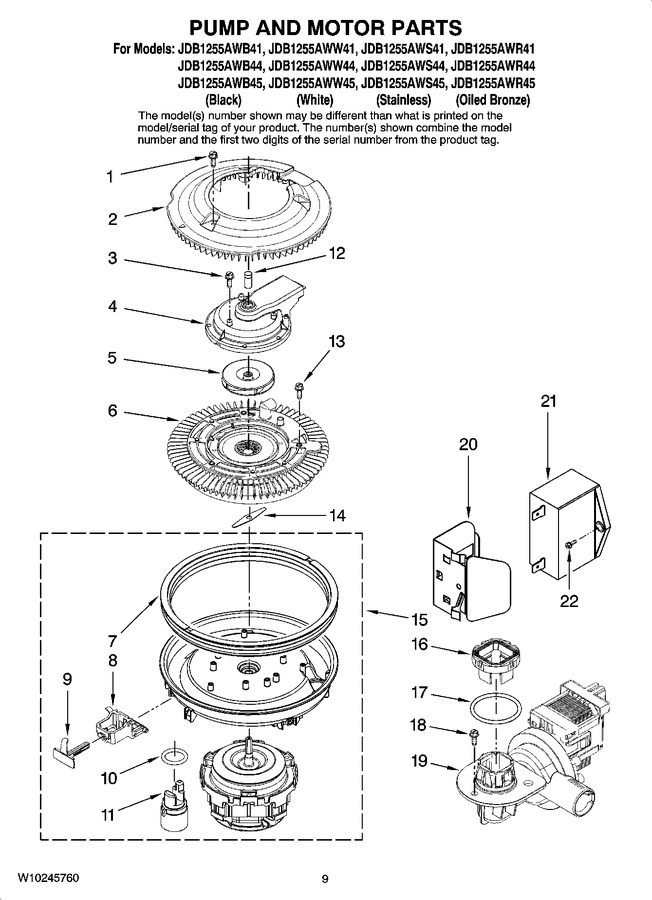 Diagram for JDB1255AWR45