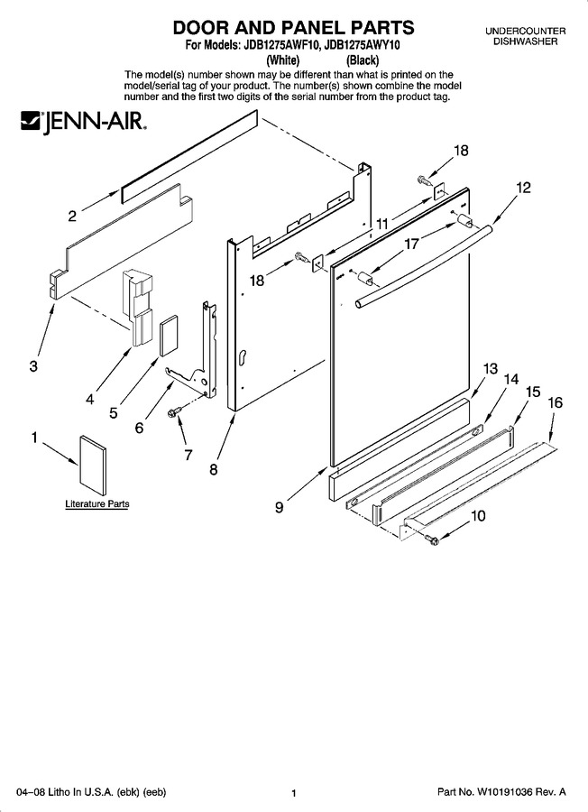 Diagram for JDB1275AWY10