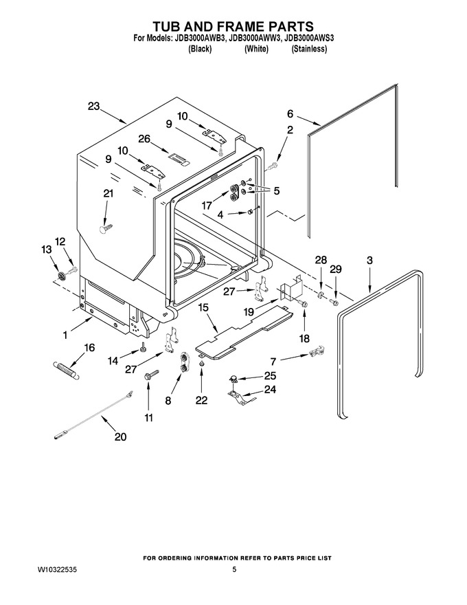 Diagram for JDB3000AWS3