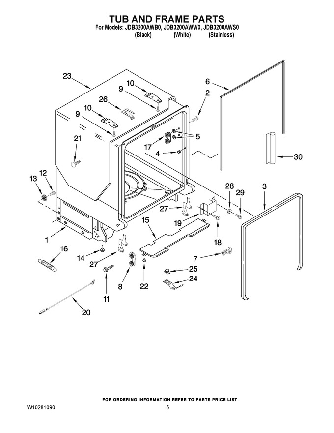 Diagram for JDB3200AWW0