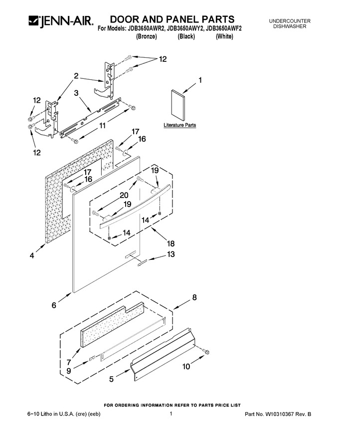 Diagram for JDB3650AWR2
