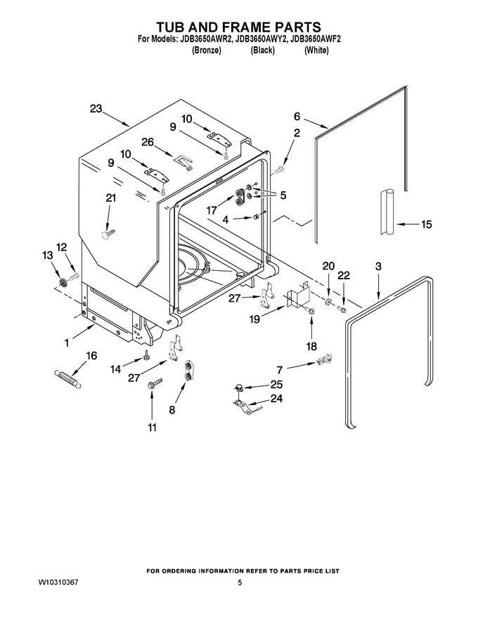 Diagram for JDB3650AWR2