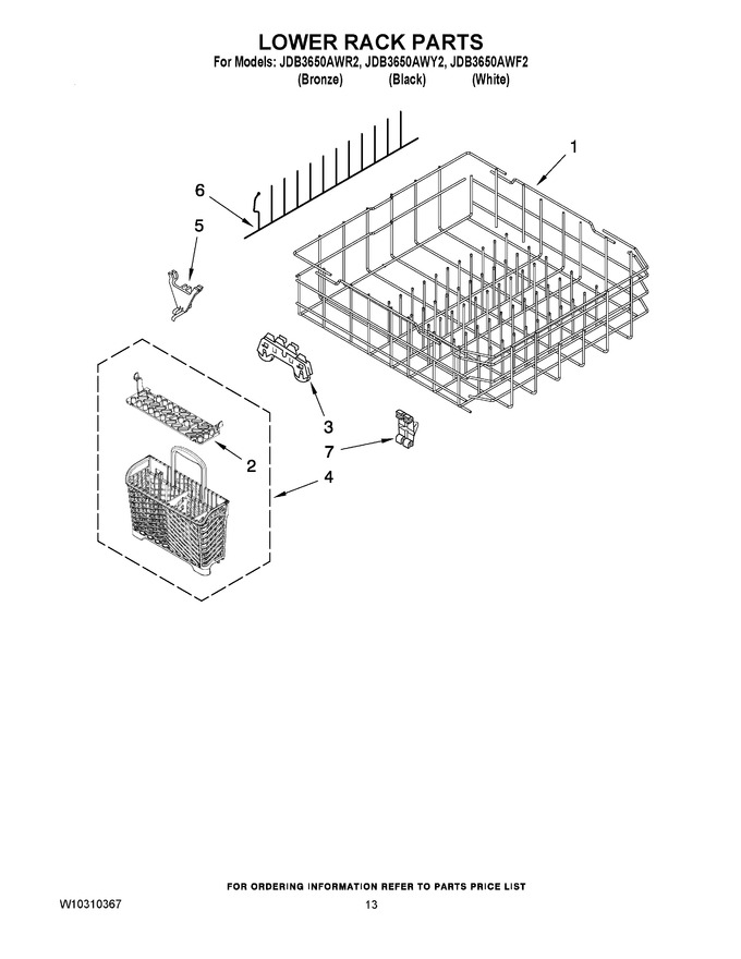 Diagram for JDB3650AWR2