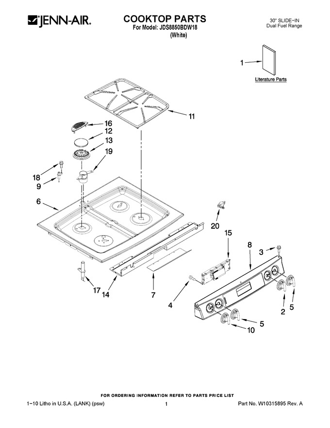 Diagram for JDS8850BDW18