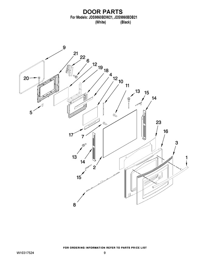 Diagram for JDS9860BDW21