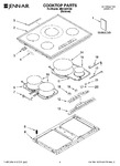 Diagram for 01 - Cooktop Parts