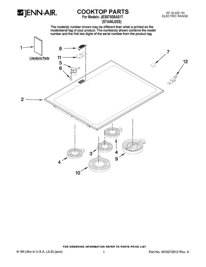 Diagram for JES8750BAS17