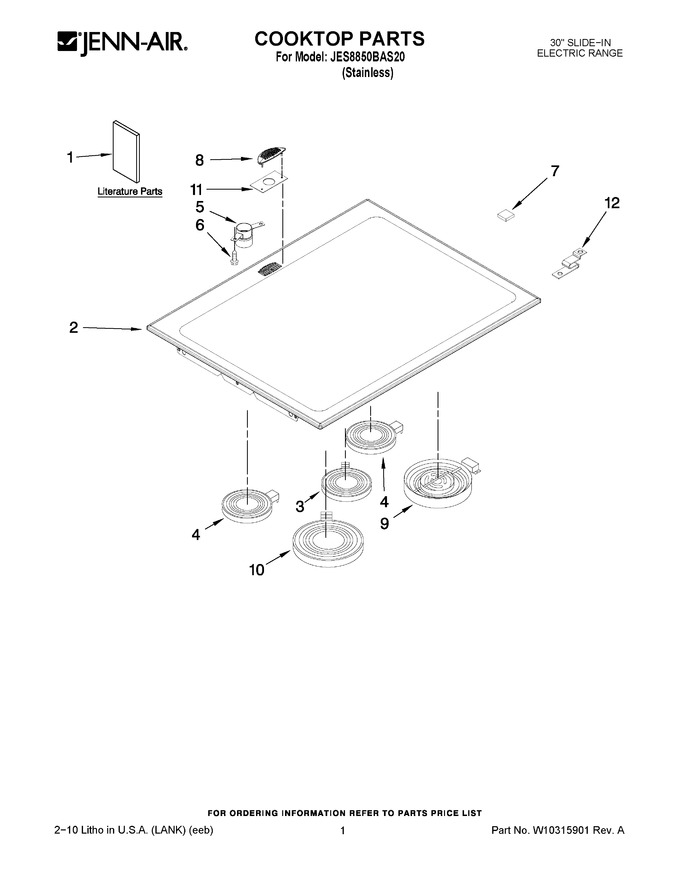 Diagram for JES8850BAS20
