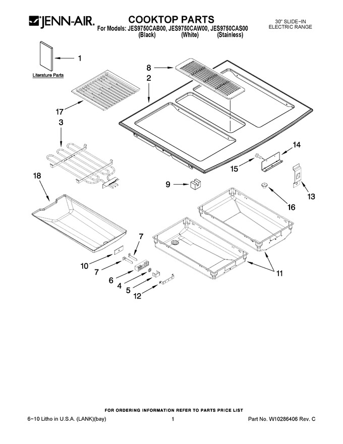 Diagram for JES9750CAW00