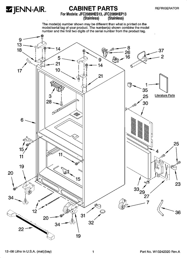 Diagram for JFC2089HES13