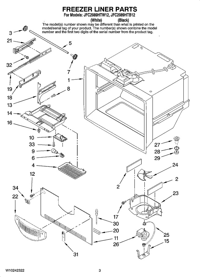 Diagram for JFC2089HTW12