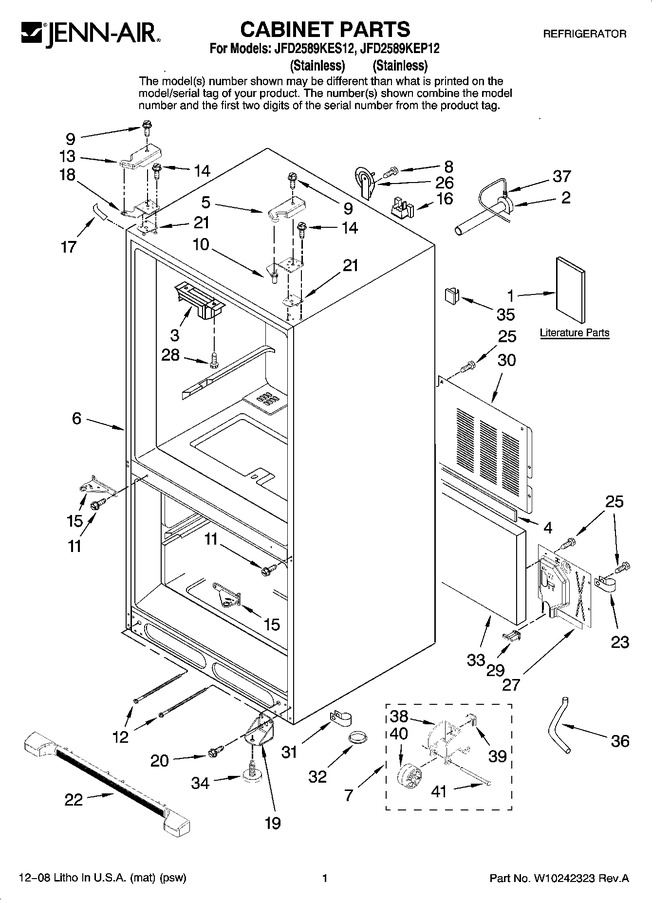 Diagram for JFD2589KEP12