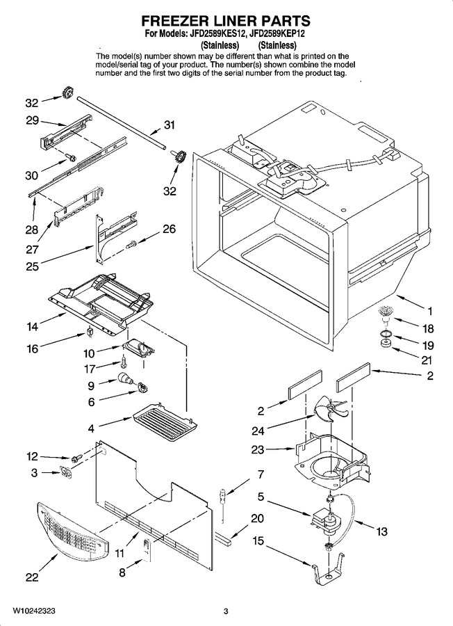 Diagram for JFD2589KEP12