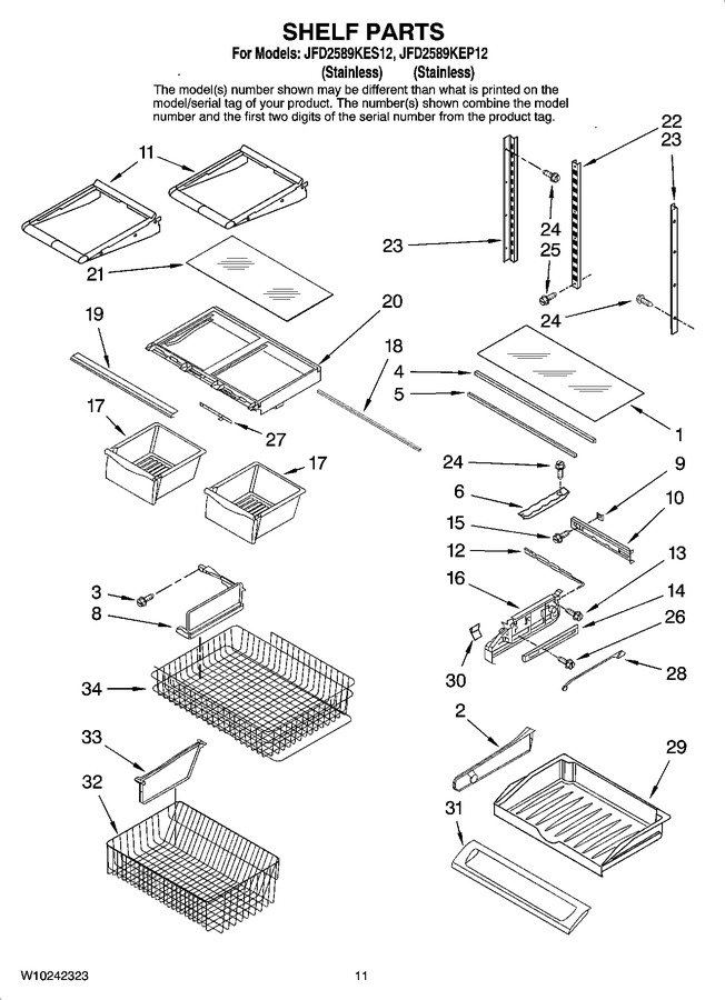 Diagram for JFD2589KES12
