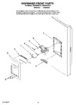 Diagram for 08 - Dispenser Front Parts