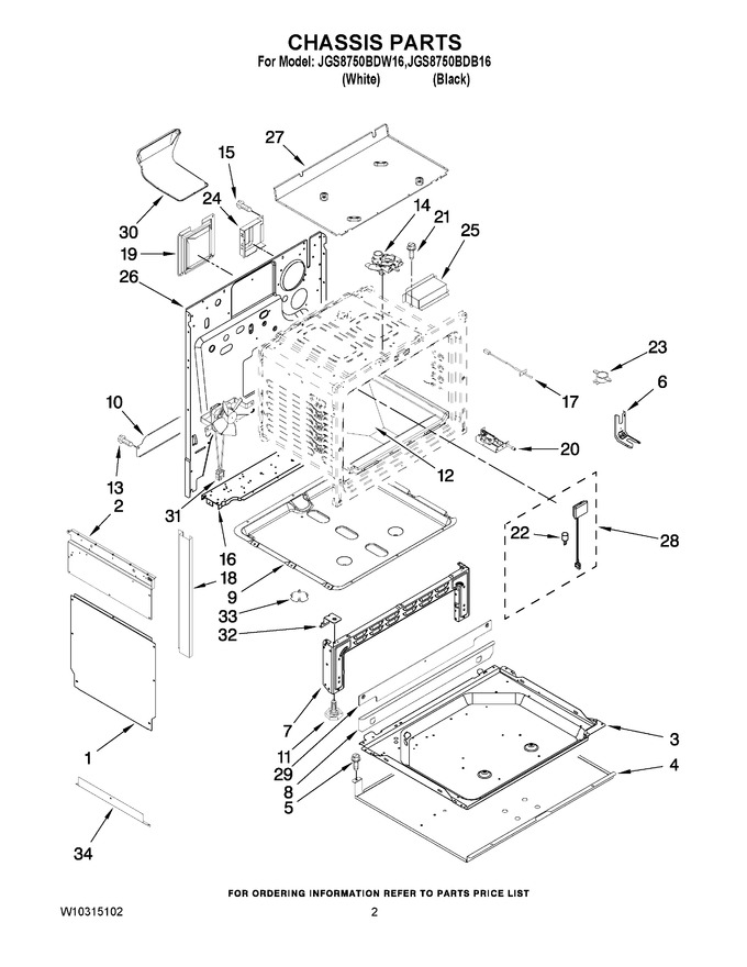 Diagram for JGS8750BDB16