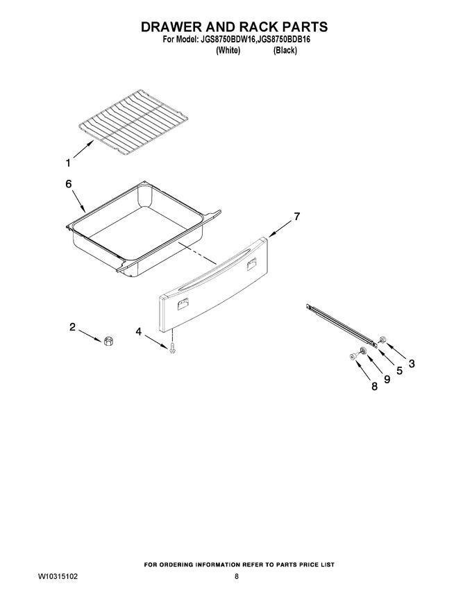Diagram for JGS8750BDW16