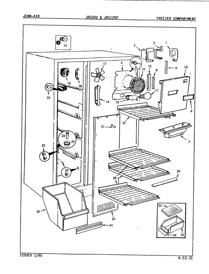 Diagram for JRS202W (BOM: 7N05A)