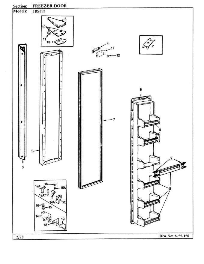 Diagram for JRS203 (BOM: BQ01C)