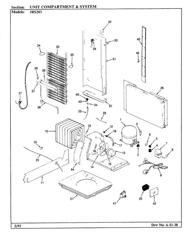 Diagram for JRS203 (BOM: BQ01C)
